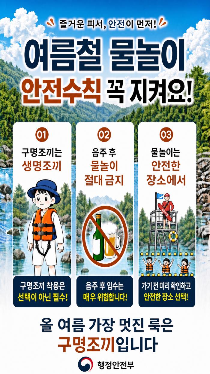금산군, 여름철 물놀이 안전관리 총력 대응 ‘인명사고 제로화’ 기사 이미지